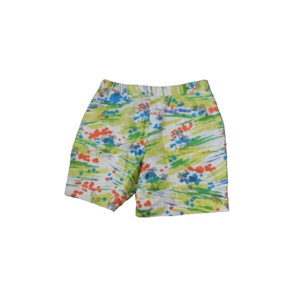 Izod Size 14 STRETCH Tropical Print Casual Shorts NWT $37 - Picture 2 of 2